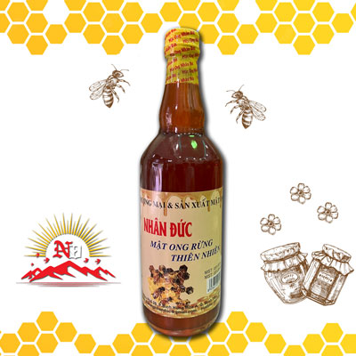 Mật ong rừng thiên nhiên chai thủy tinh 500ml